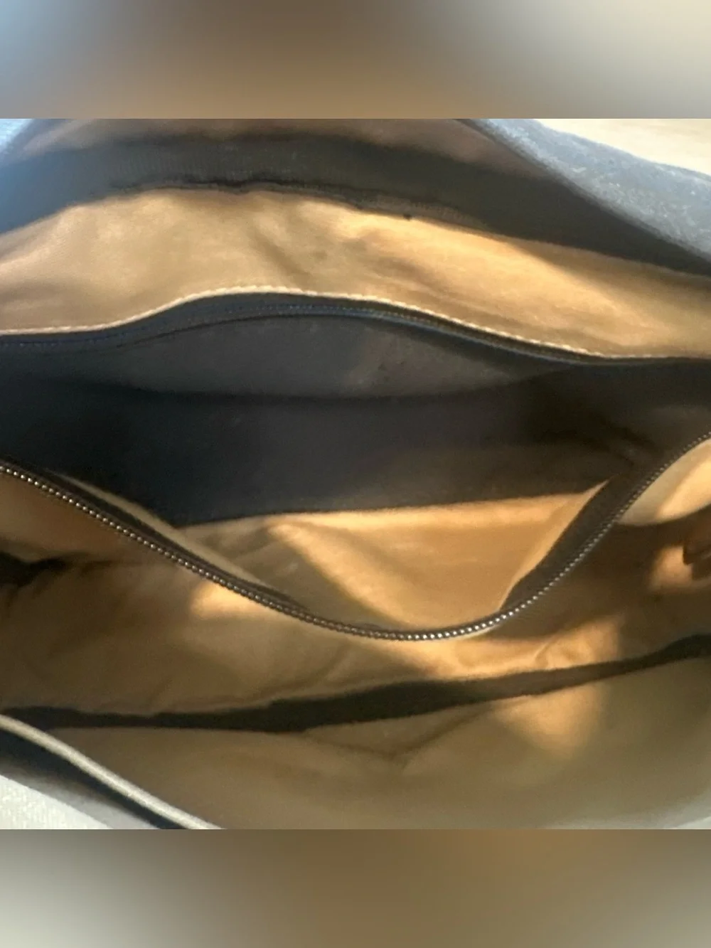 NutSac Magsatch 11 Messenger Bag Waxed Canvas Black Brown Leather Made In USA